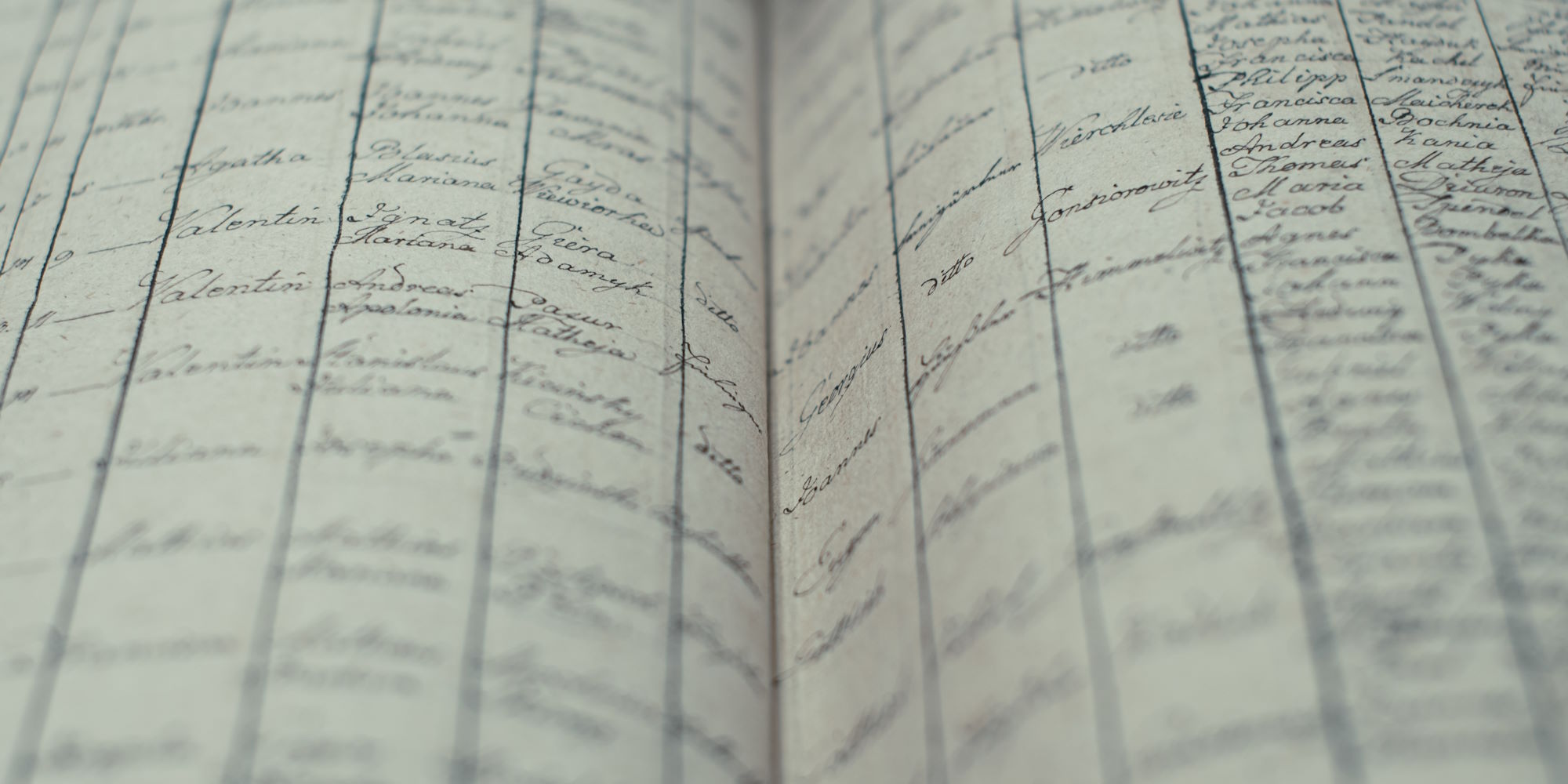 Genealogy Records Stock Image