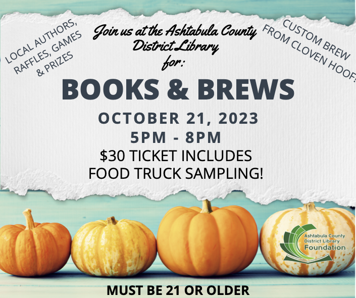 Poster for Books & Brews