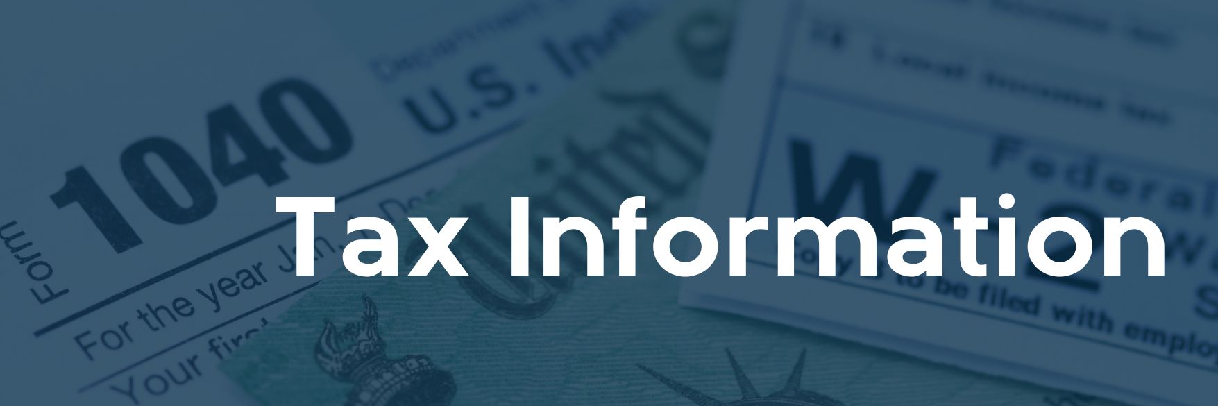 Tax Information Header Image