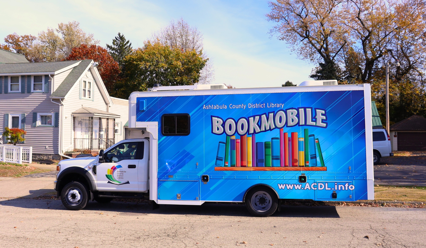 the bookmobile for the Ashtabula County District Library