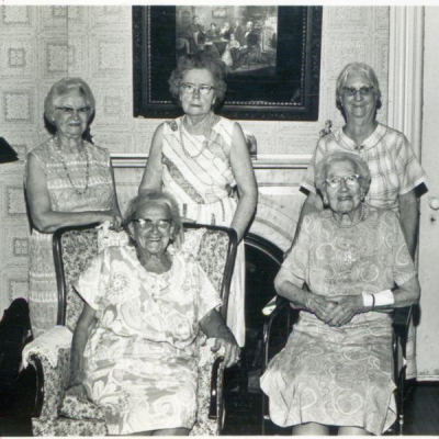 An old photograph of some of the residents of the Smith Home