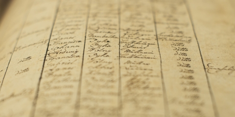 Genealogy Records Stock Image