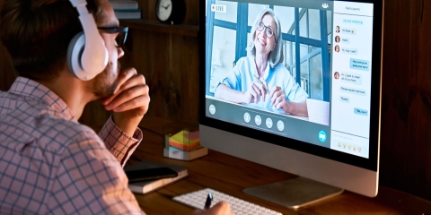 Webinar Stock Image