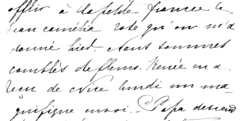 a close up on beautiful hand writing