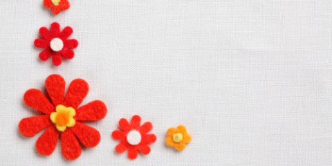 felt flowers