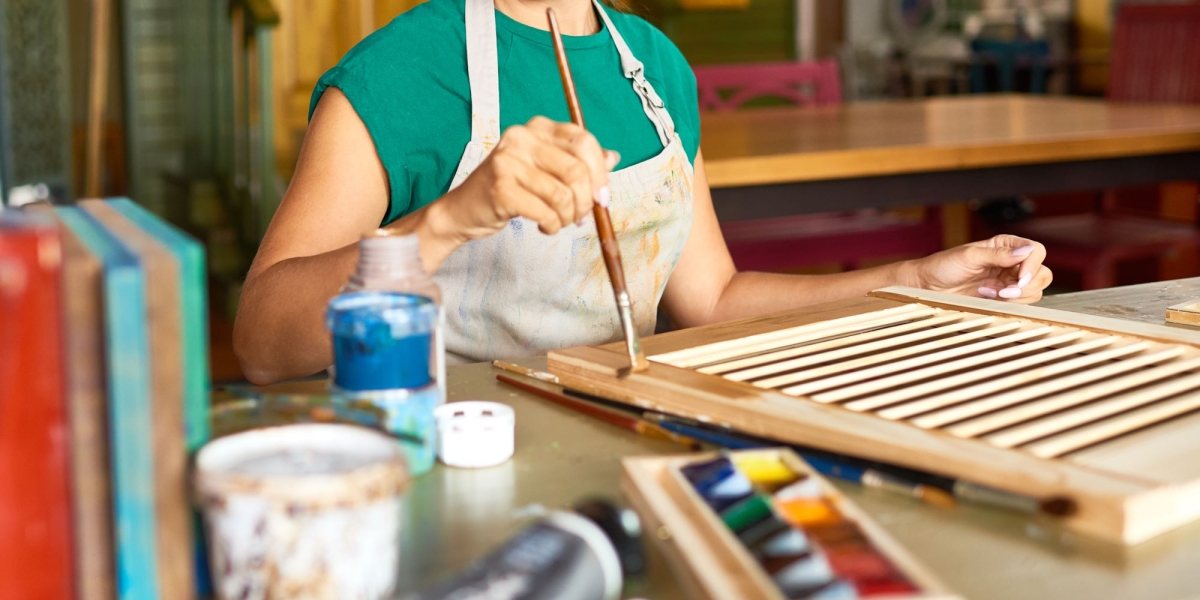 Crafting Stock Image