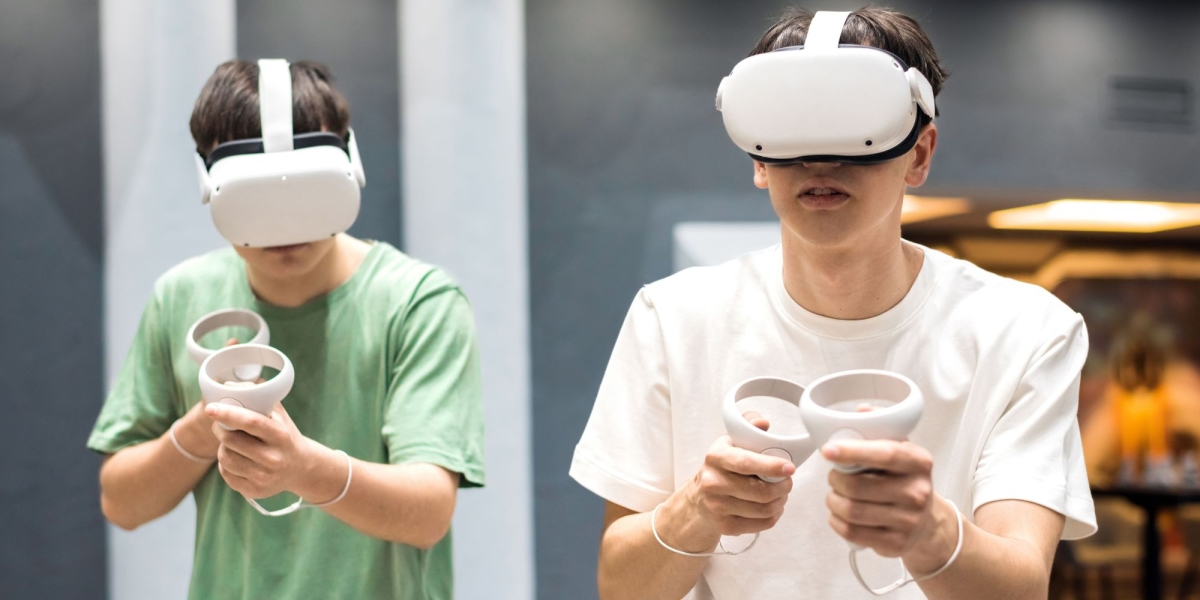 VR Gaming Stock Image