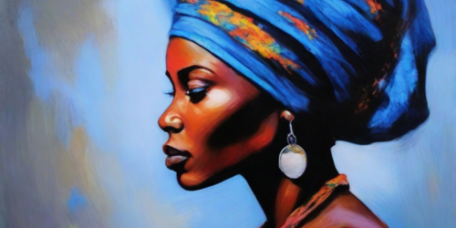 Painting of a black woman